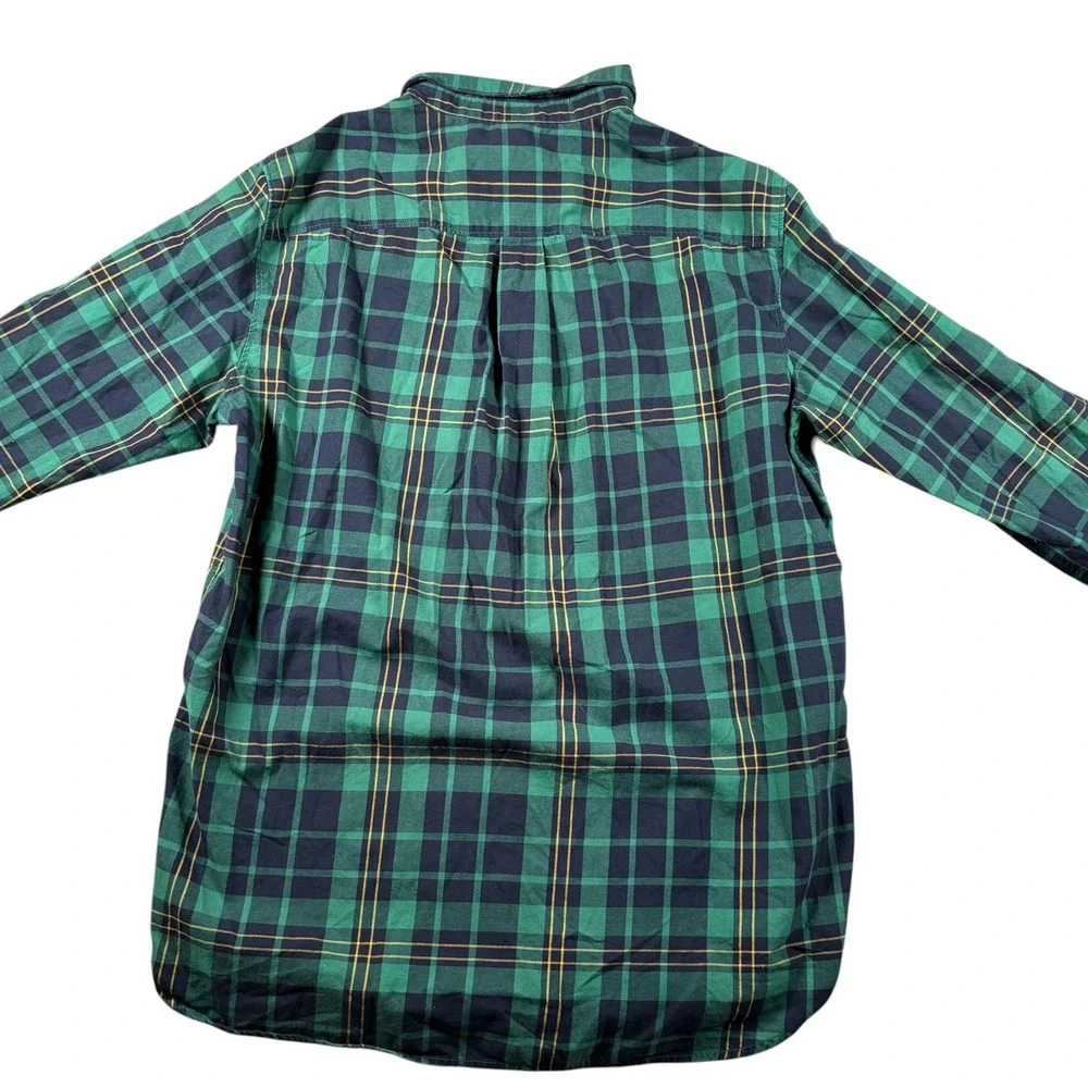 The North Face‎ Mens Large Green Plaid Long Sleeve Button Down Shirt Gorpcore